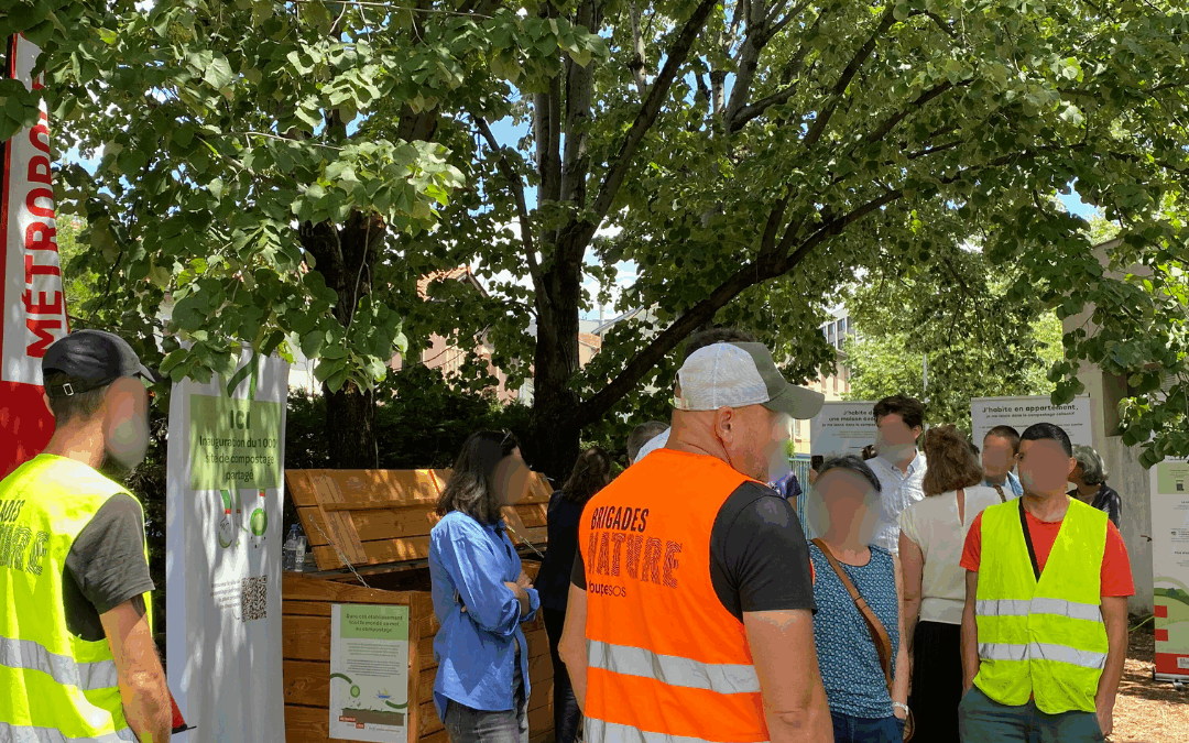 Installation du 1000ème site de compostage collectif pour la Métropole de Lyon !